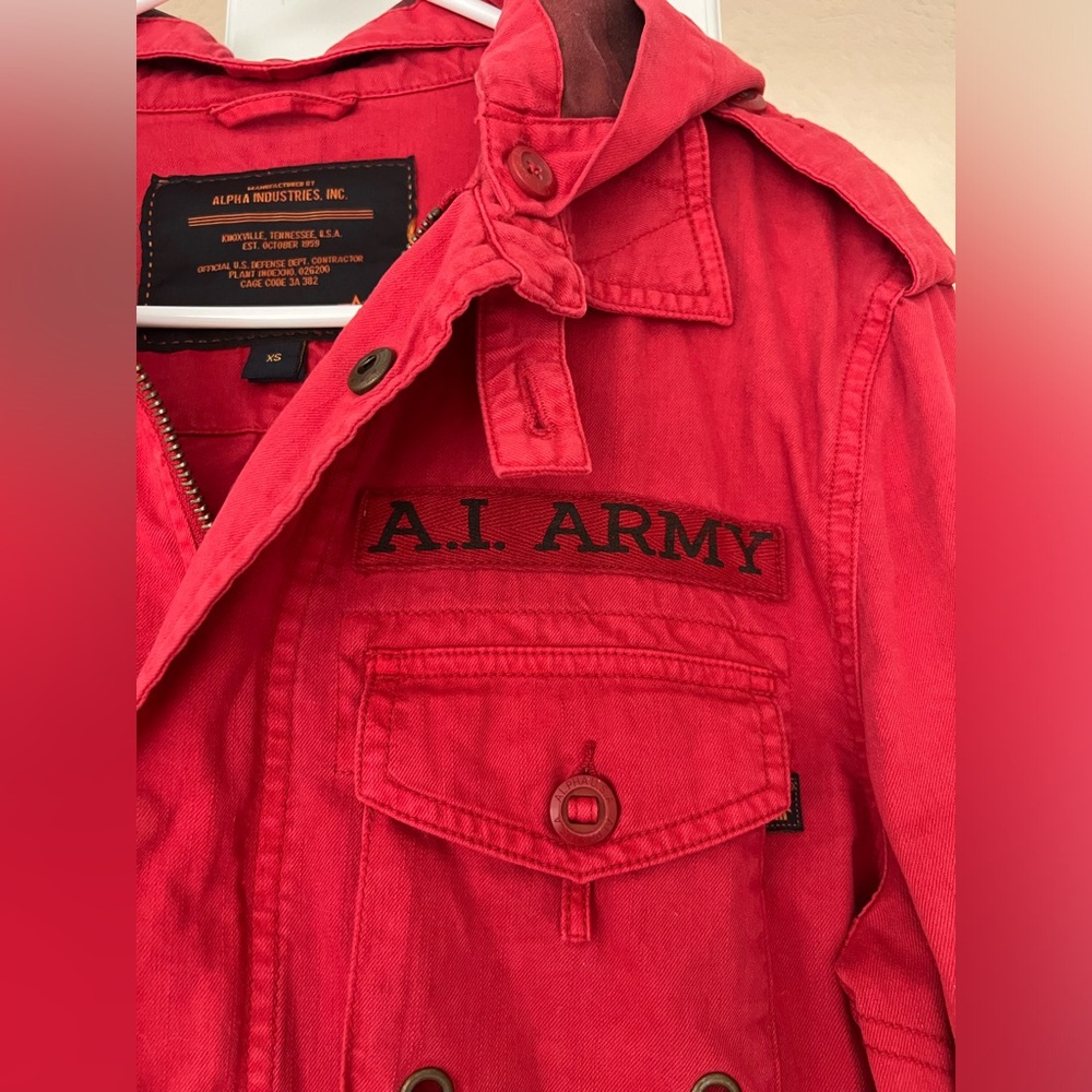 Alpha Industries A.I. Army Canvas Jacket Size XS